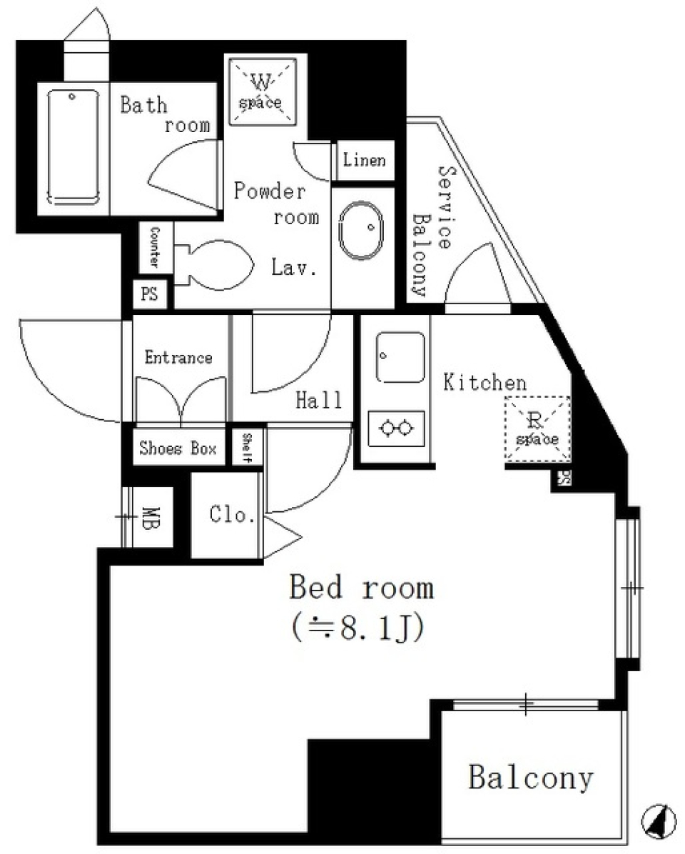 アーバネックス神保町　1101号室の間取り図