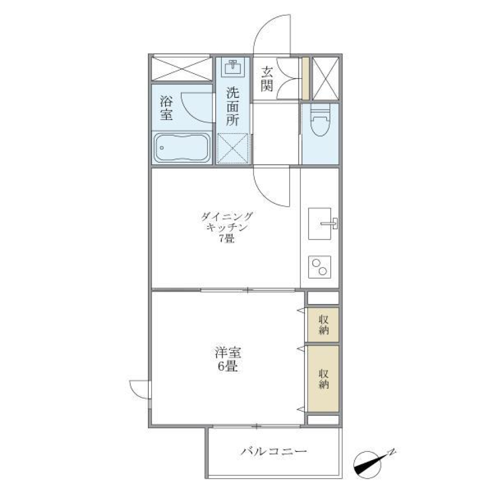 ＷＥＬＬ　Ｈｏｕｓｅ　東大井　A303号室の間取り図