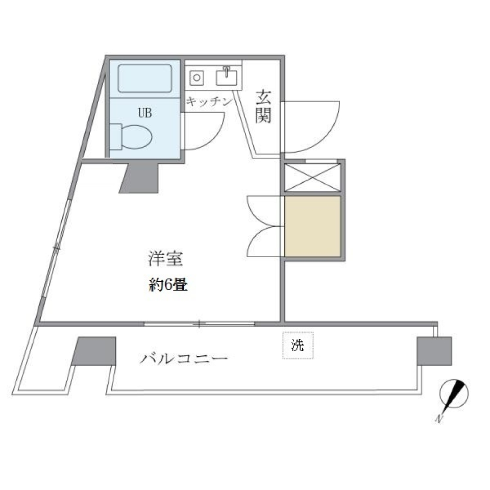 ロイヤルメゾン荻窪　601号室の間取り図