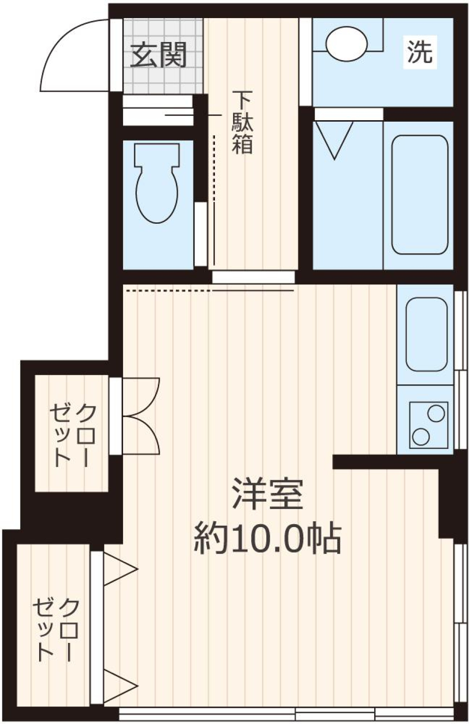 シャトーオオサワ　201号室の間取り図