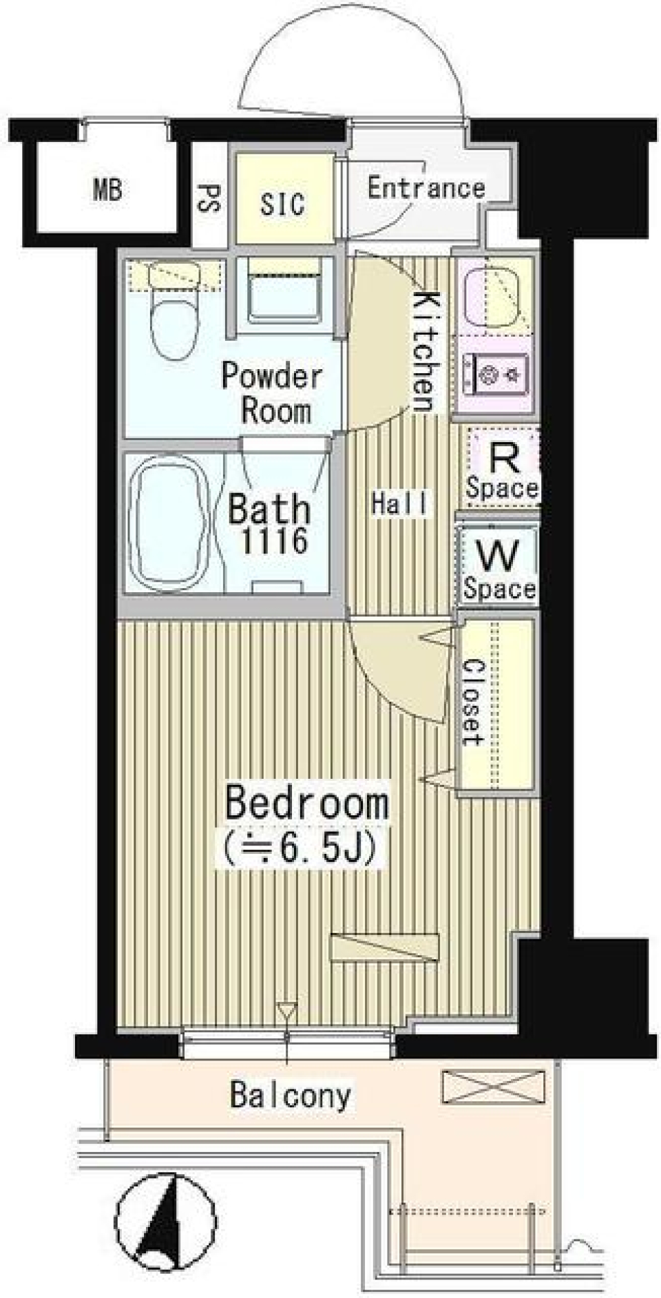パークアクシス蒲田弐番館　704号室の間取り図