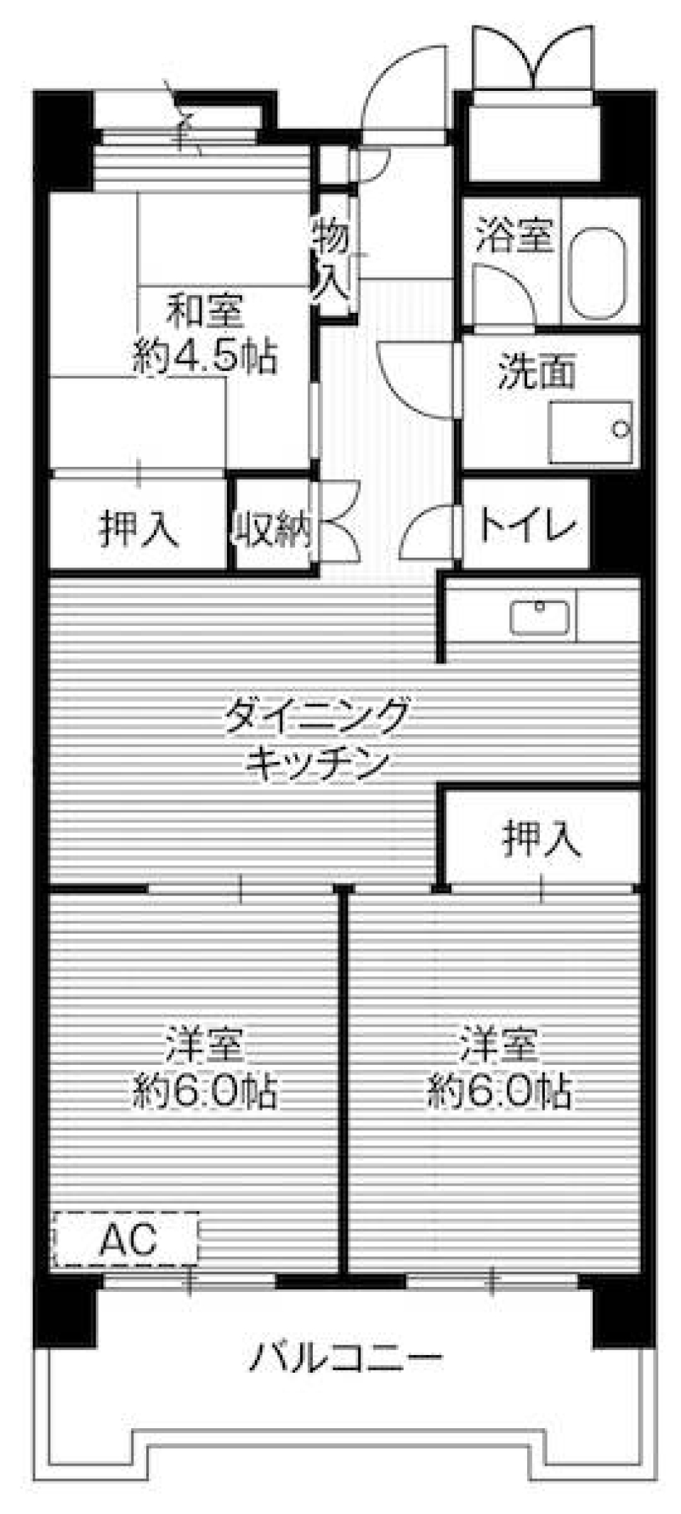 ビレッジハウス品川八潮タワー1号棟　0906号室の間取り図