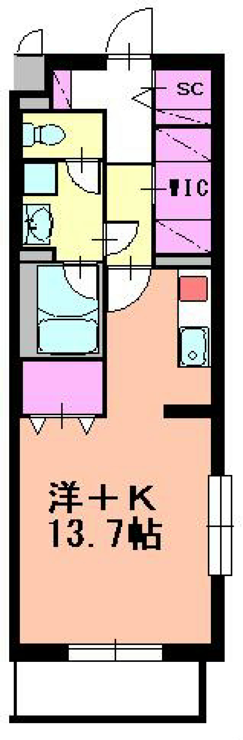 チョコレートみたいなこっくりブラウンの間取り図