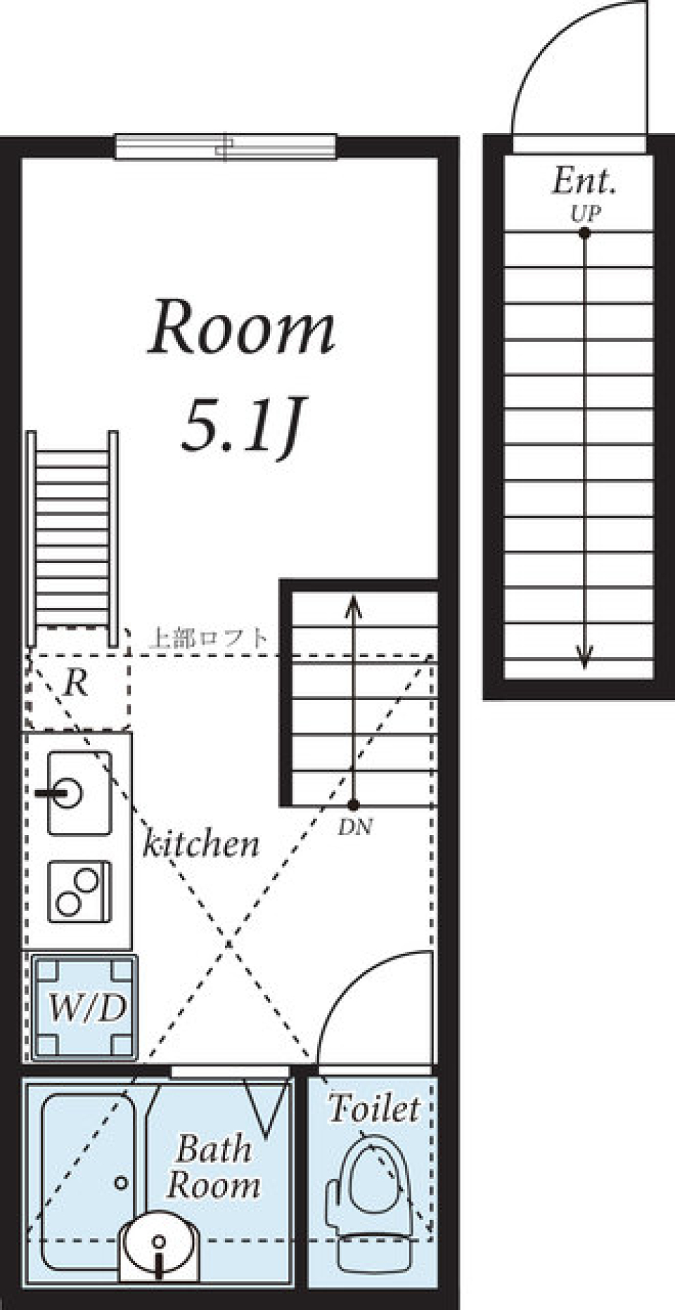 インベスト蒲田２３　205号室の間取り図