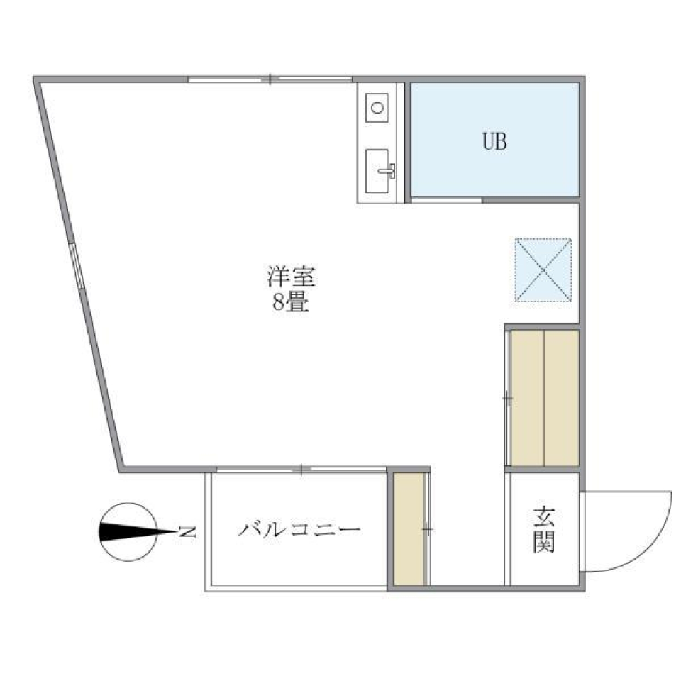 ベストワン　202号室の間取り図