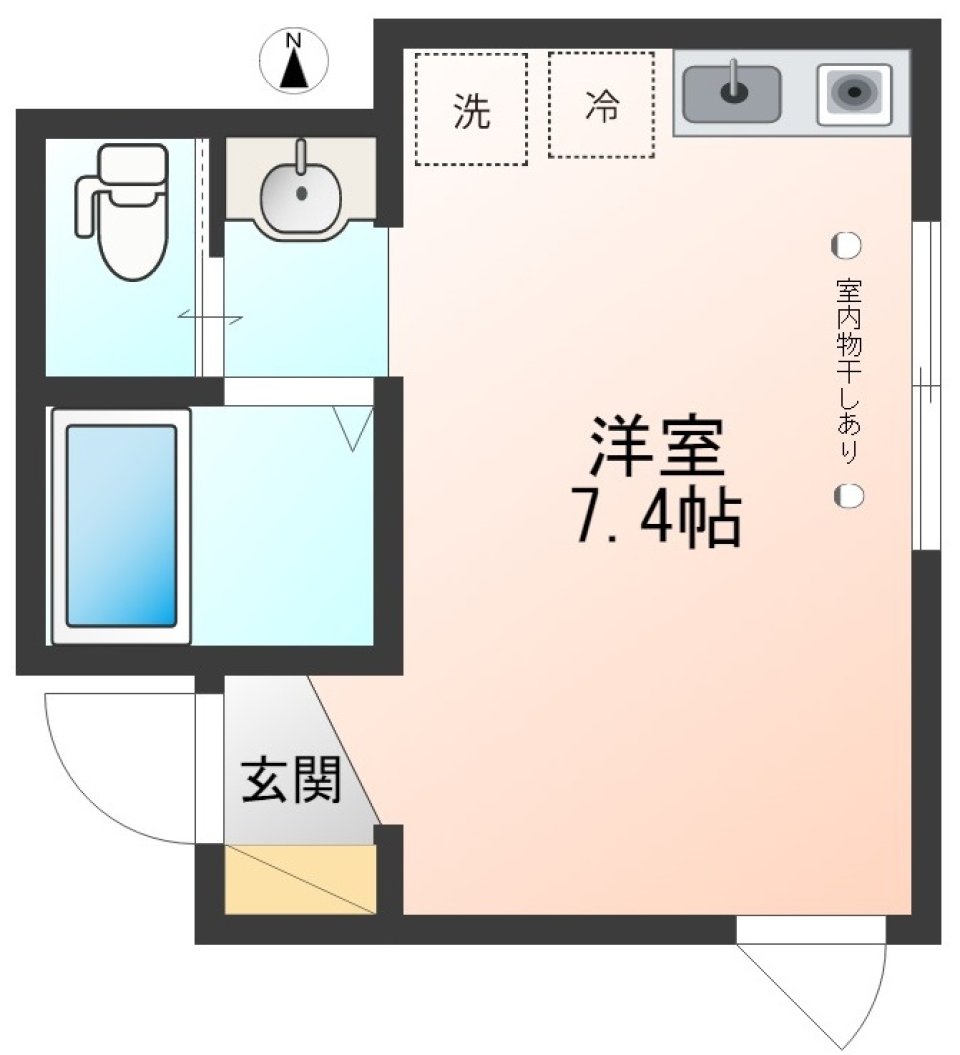 コンバーテル根岸　1Fの間取り図