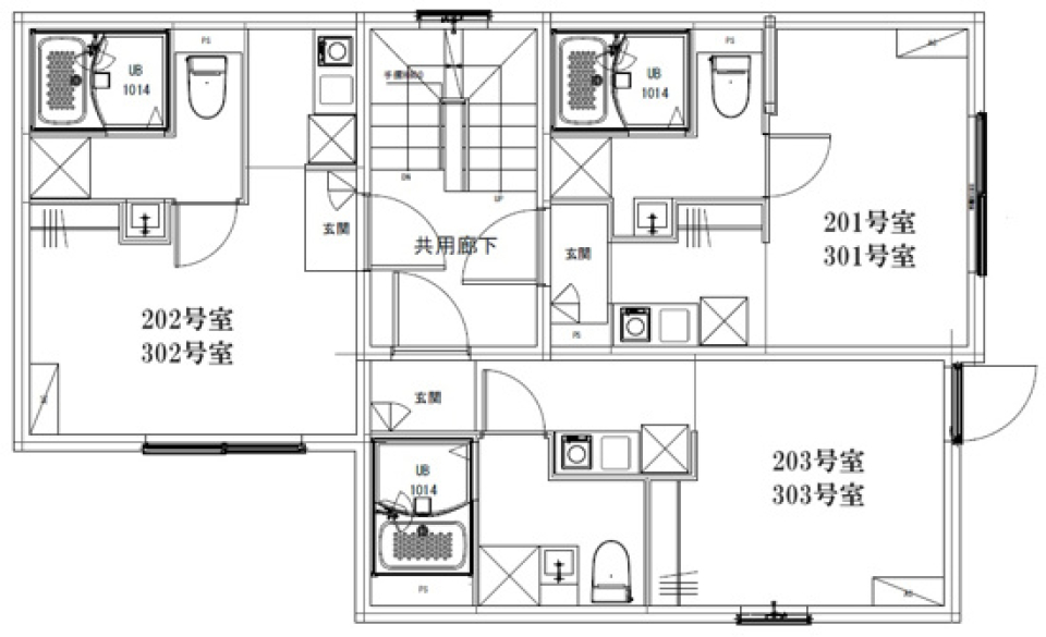 Luce町屋　301号室［新築］の間取り図