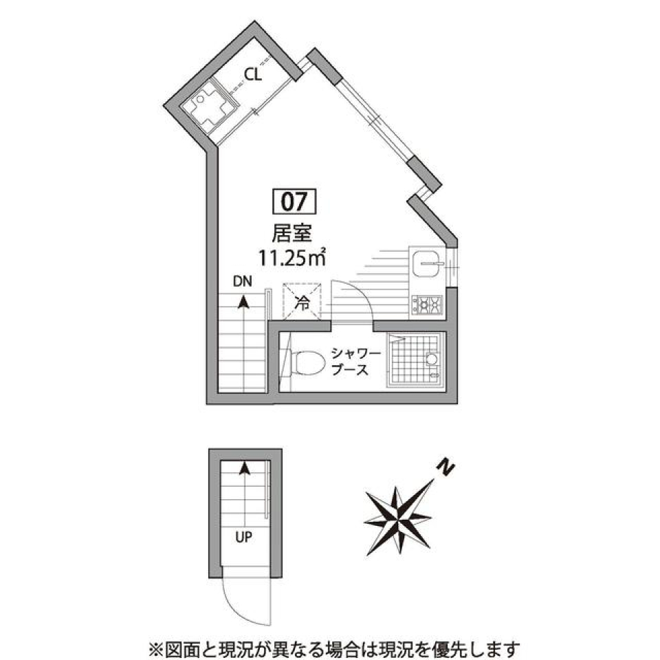 グランエッグス渋谷本町　07号室の間取り図