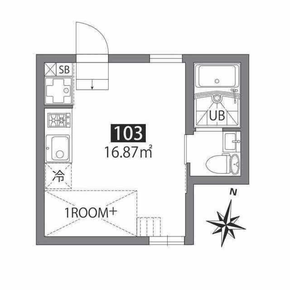品川テラス　103号室の間取り図