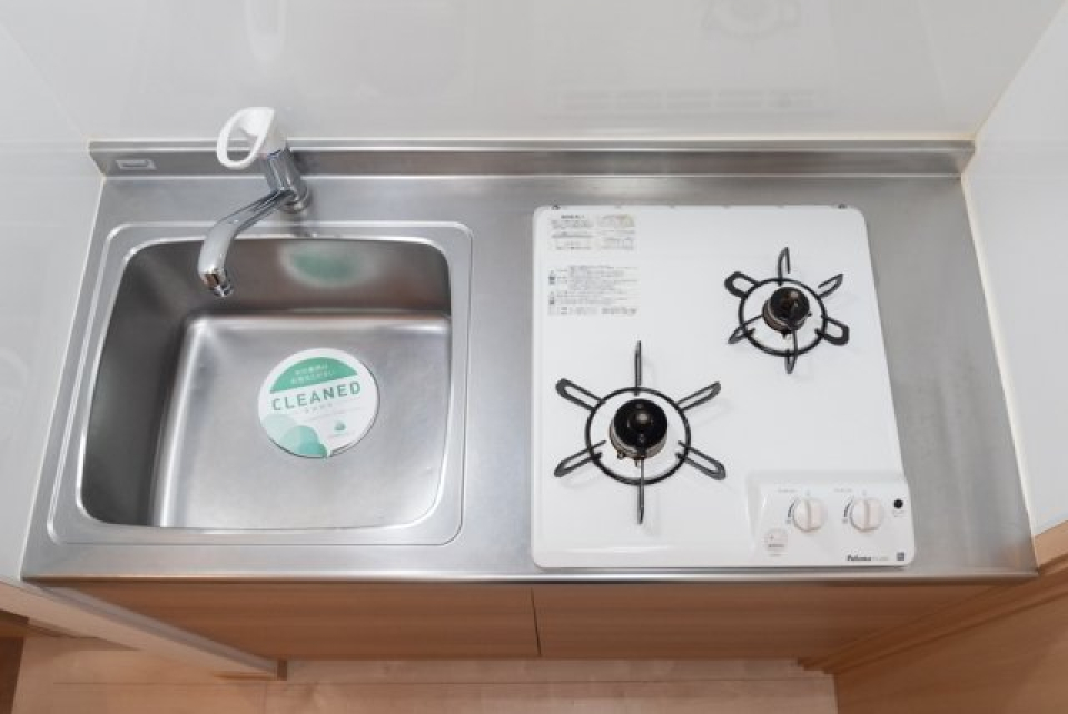 システムキッチン（2口ガスコンロ）