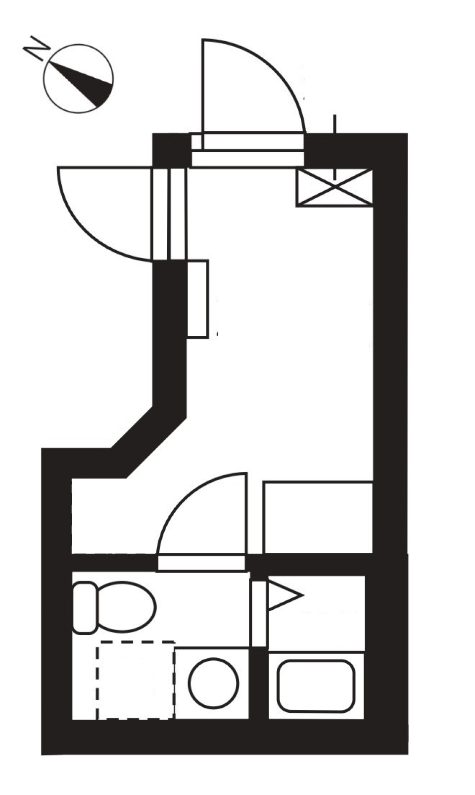 ザスカイ日本橋浜町　301号室の間取り図