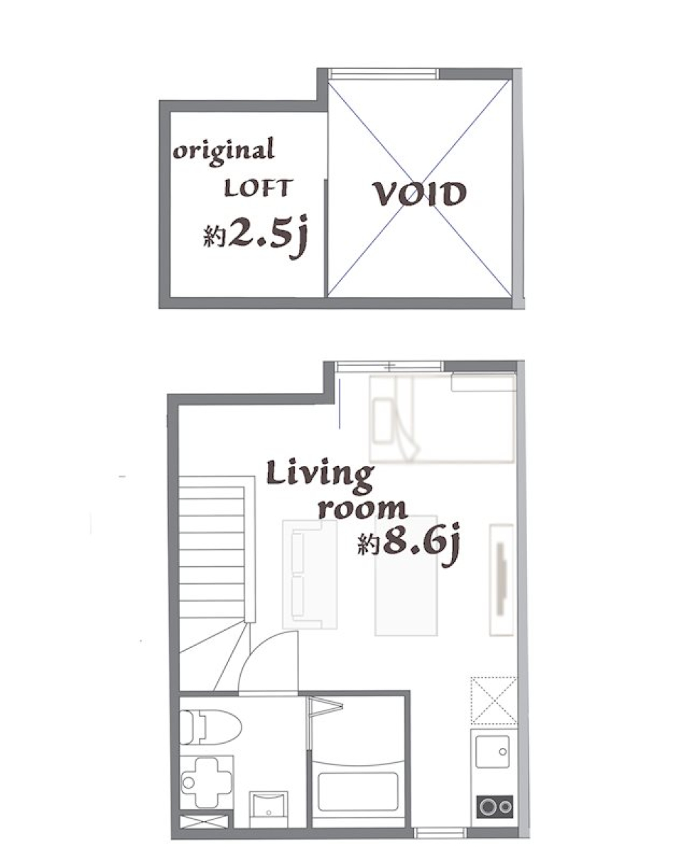 ParkSide Residence CHITOKARA　202号室の間取り図