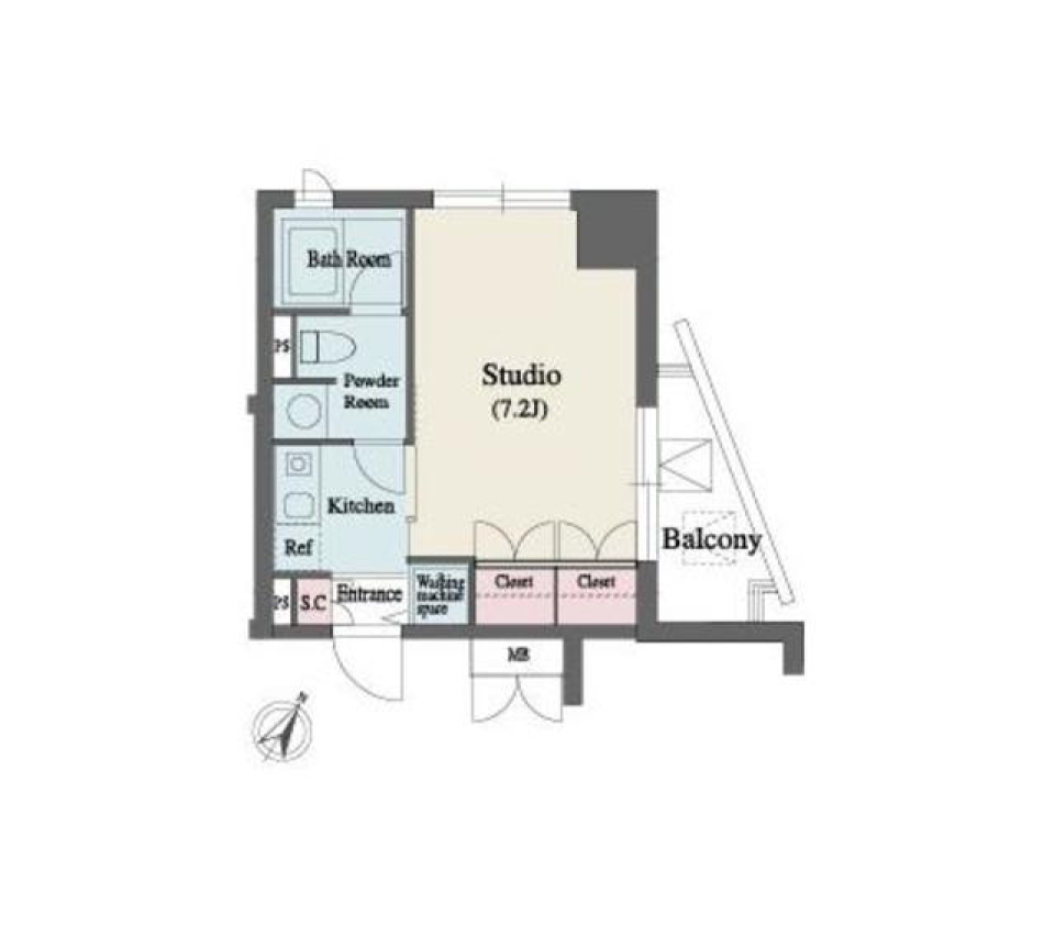 ＭＦＰＲ代々木タワー　508号室の間取り図