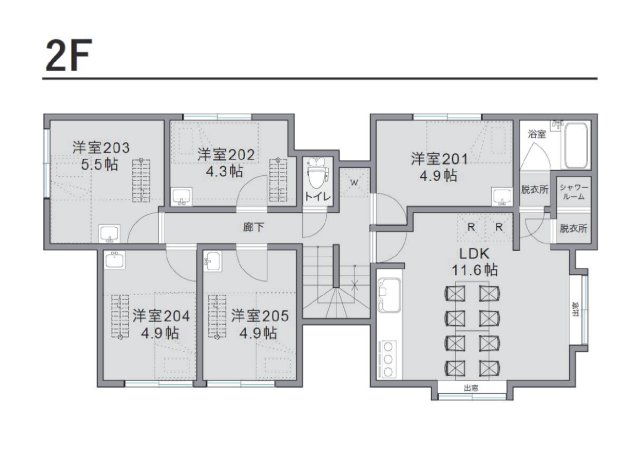 2F間取り図