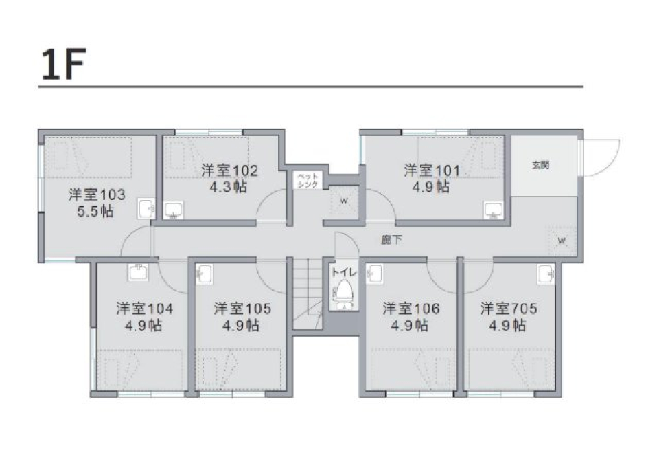 1F間取り図