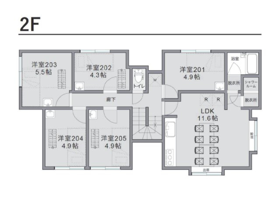 2F間取り図