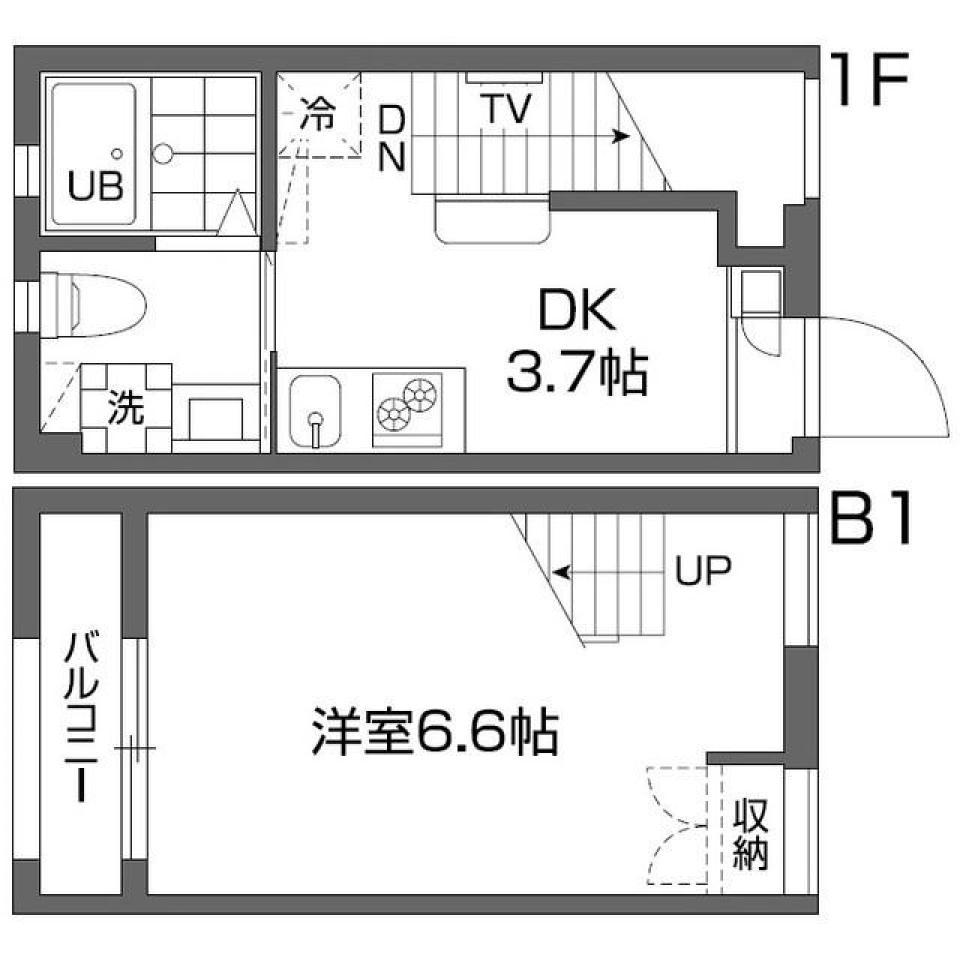 グランアセット西新宿　107号室の間取り図