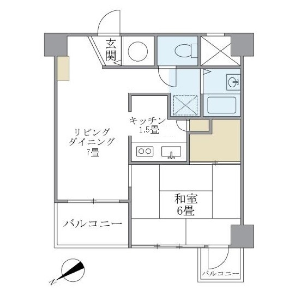 グランドメゾン田町　617号室の間取り図