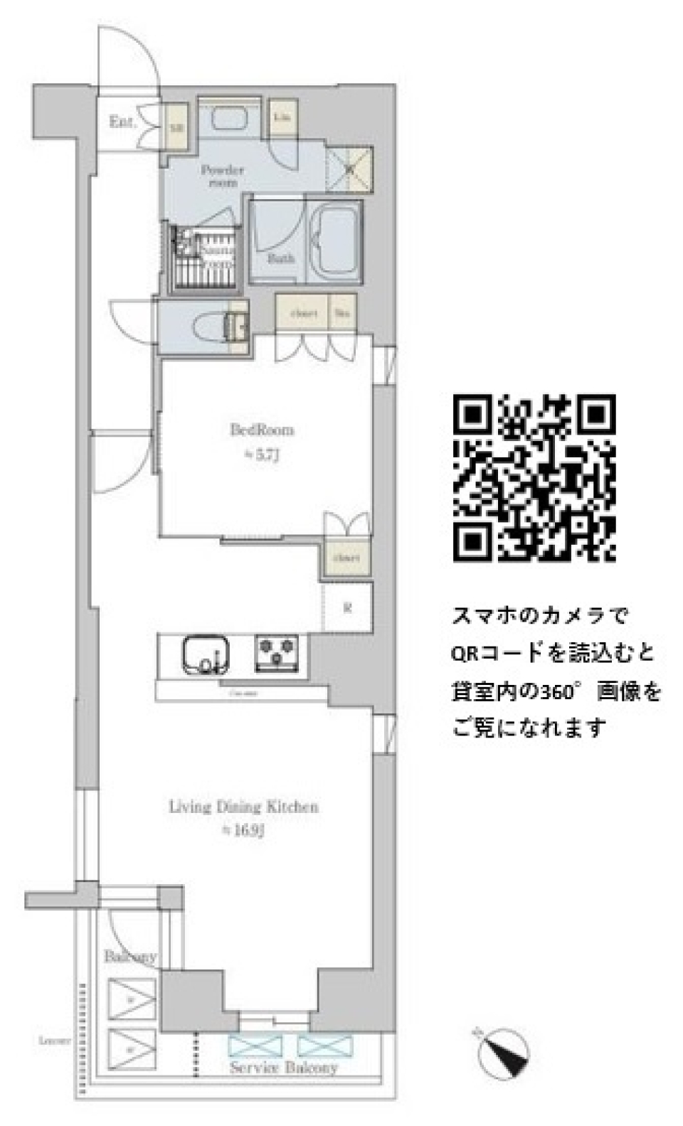 Ｂｒｉｌｌｉａ　ｉｓｔ　文京六義園　402号室［ペット可］の間取り図