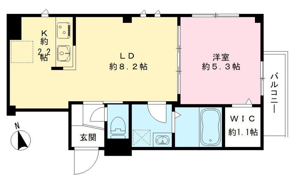 Furuya東品川　201号室［新築］の間取り図