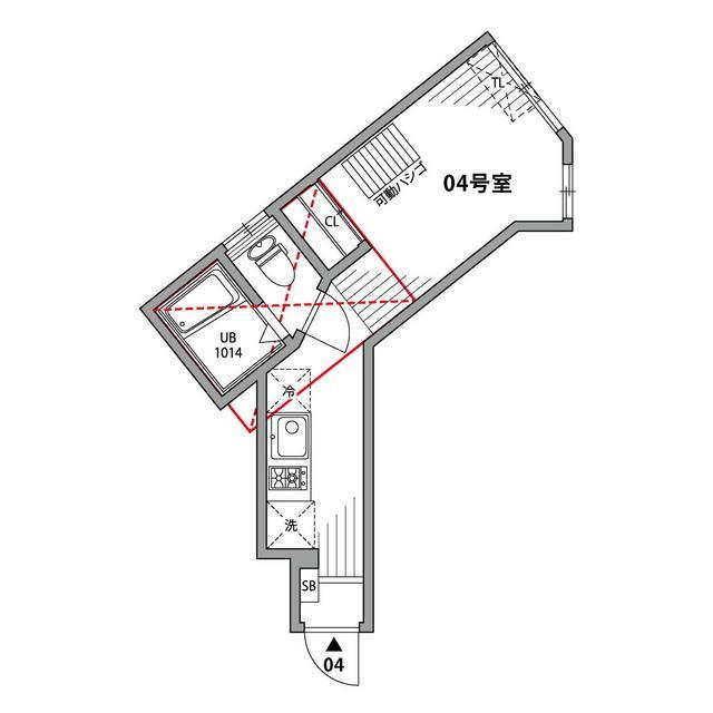 工夫されたワンルームです