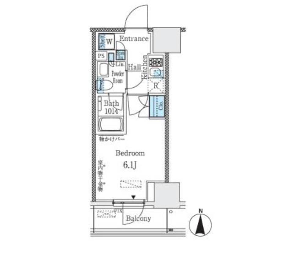 パークキューブ大井町レジデンス　803号室の間取り図