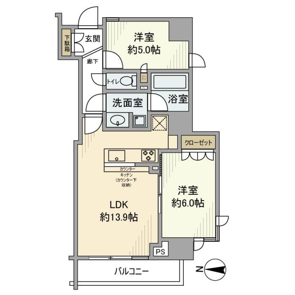 オープンレジデンシア千代田外神田　00号室の間取り図