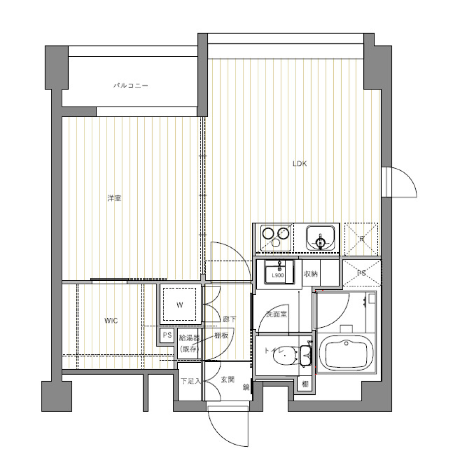 シティテラス赤坂　0203号室の間取り図