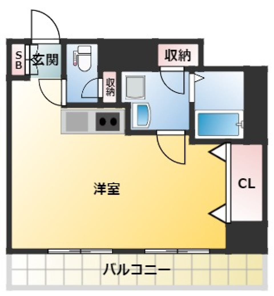 笹塚総榮ビル(そうえい)　404号室の間取り図