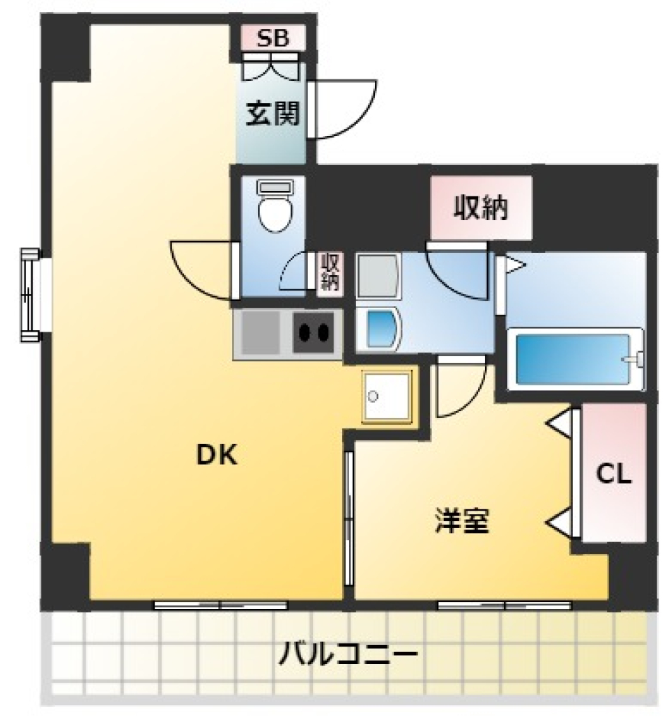 笹塚総榮ビル(そうえい)　708号室の間取り図