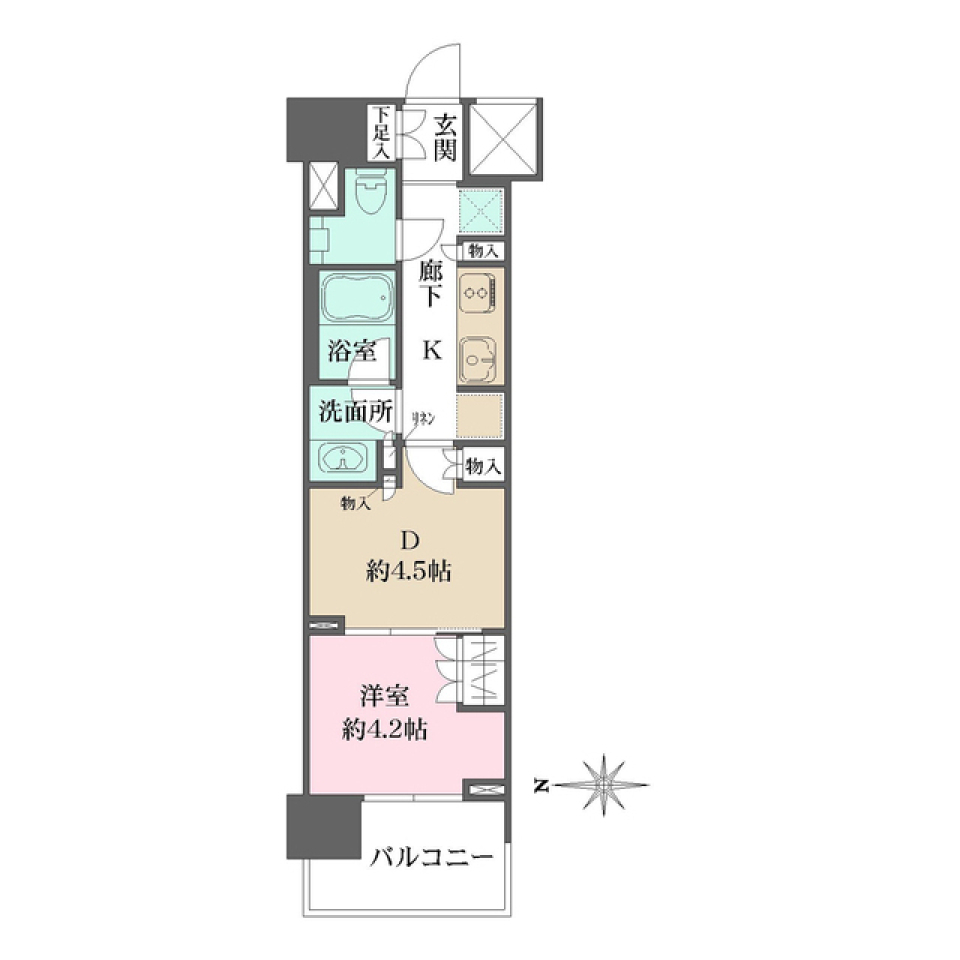 ザ・パークハウスアーバンス渋谷　506号室［ペット可］の間取り図