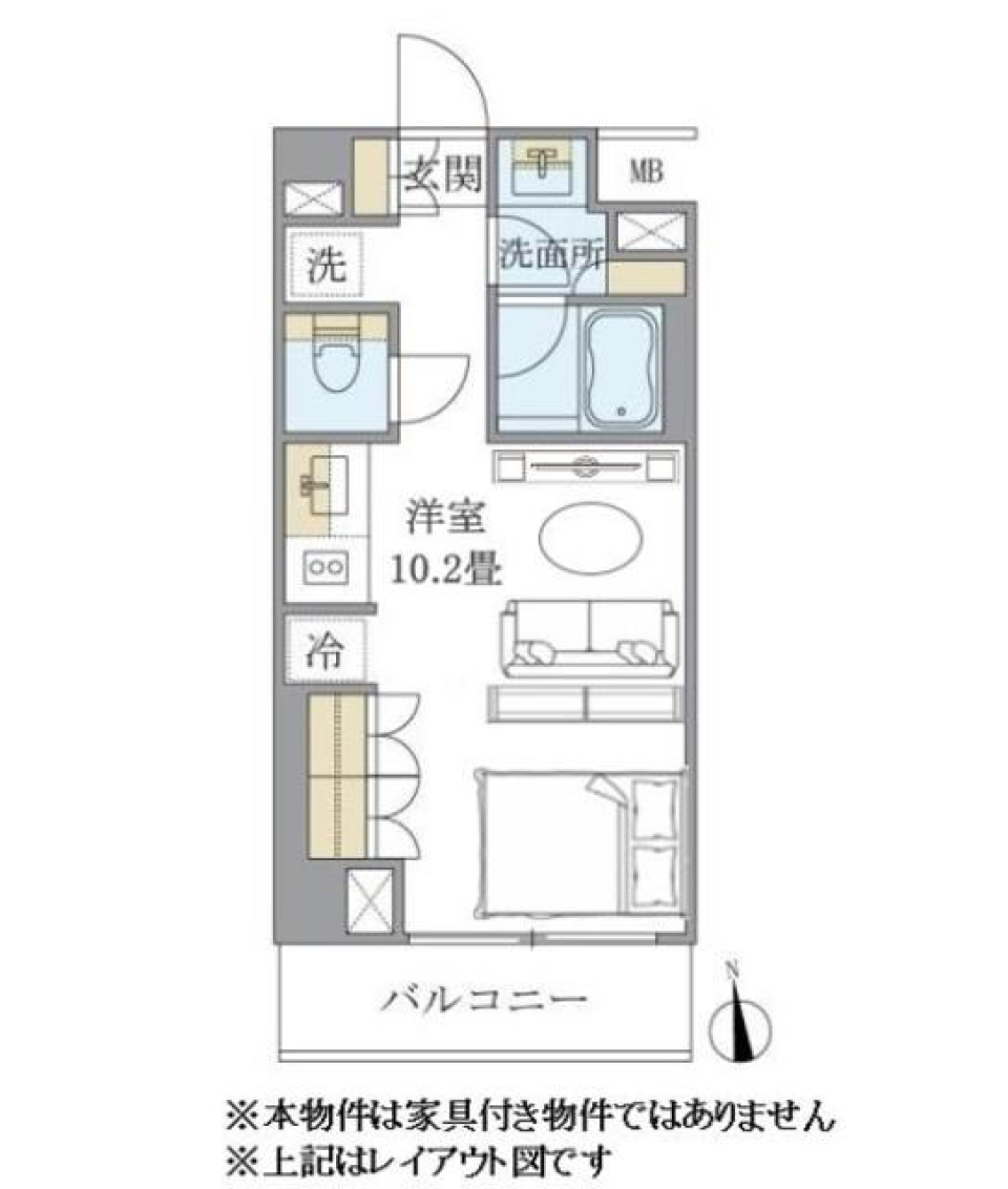 Ｊ．リヴェール学芸大学　202号室の間取り図