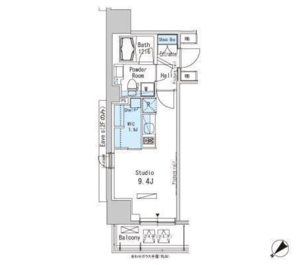 パークアクシス西巣鴨　403号室［ペット可］の間取り図