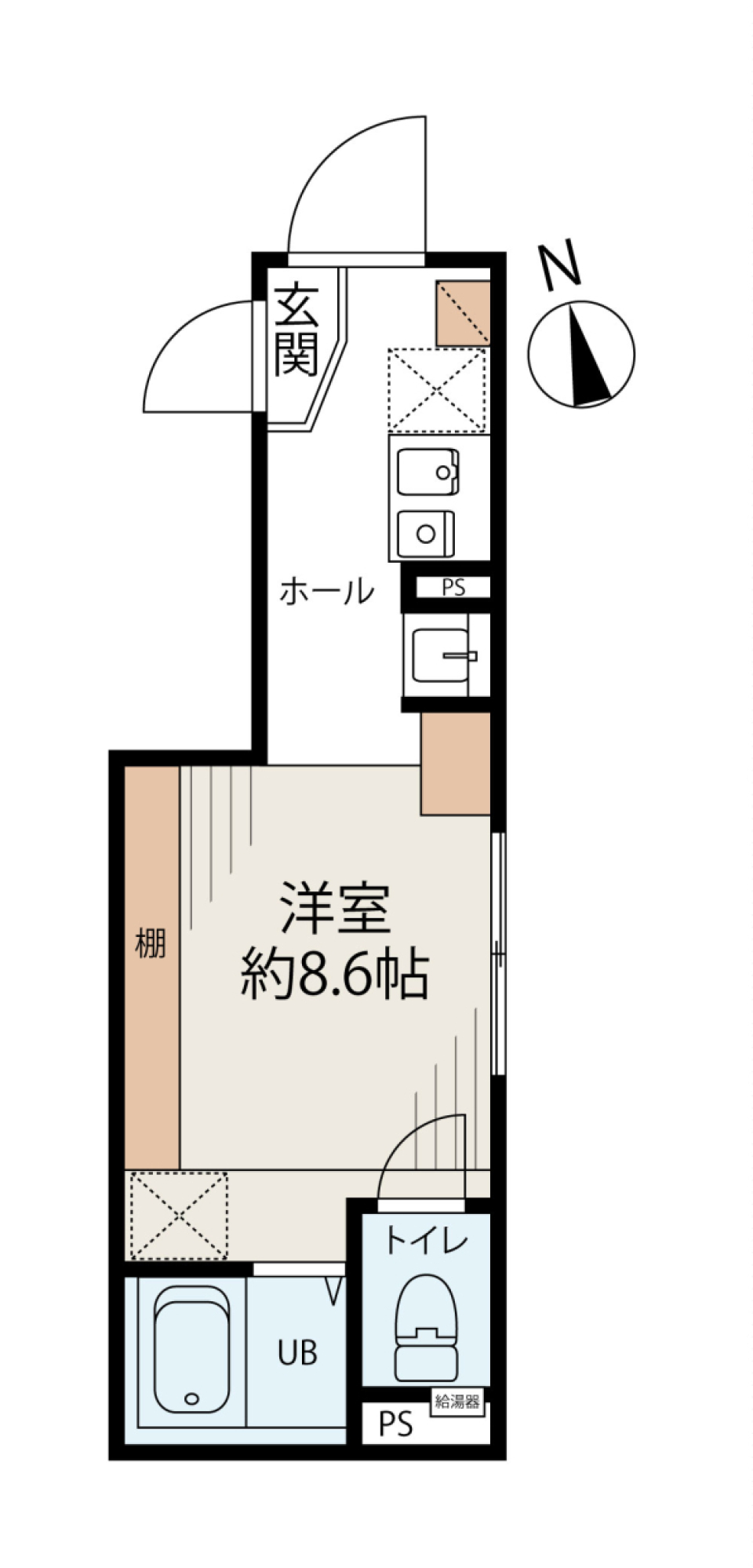 ルミエール高島平　402号室［新築］の間取り図