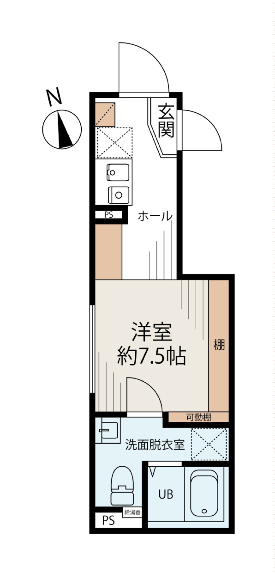 ルミエール高島平　401号室［新築］の間取り図