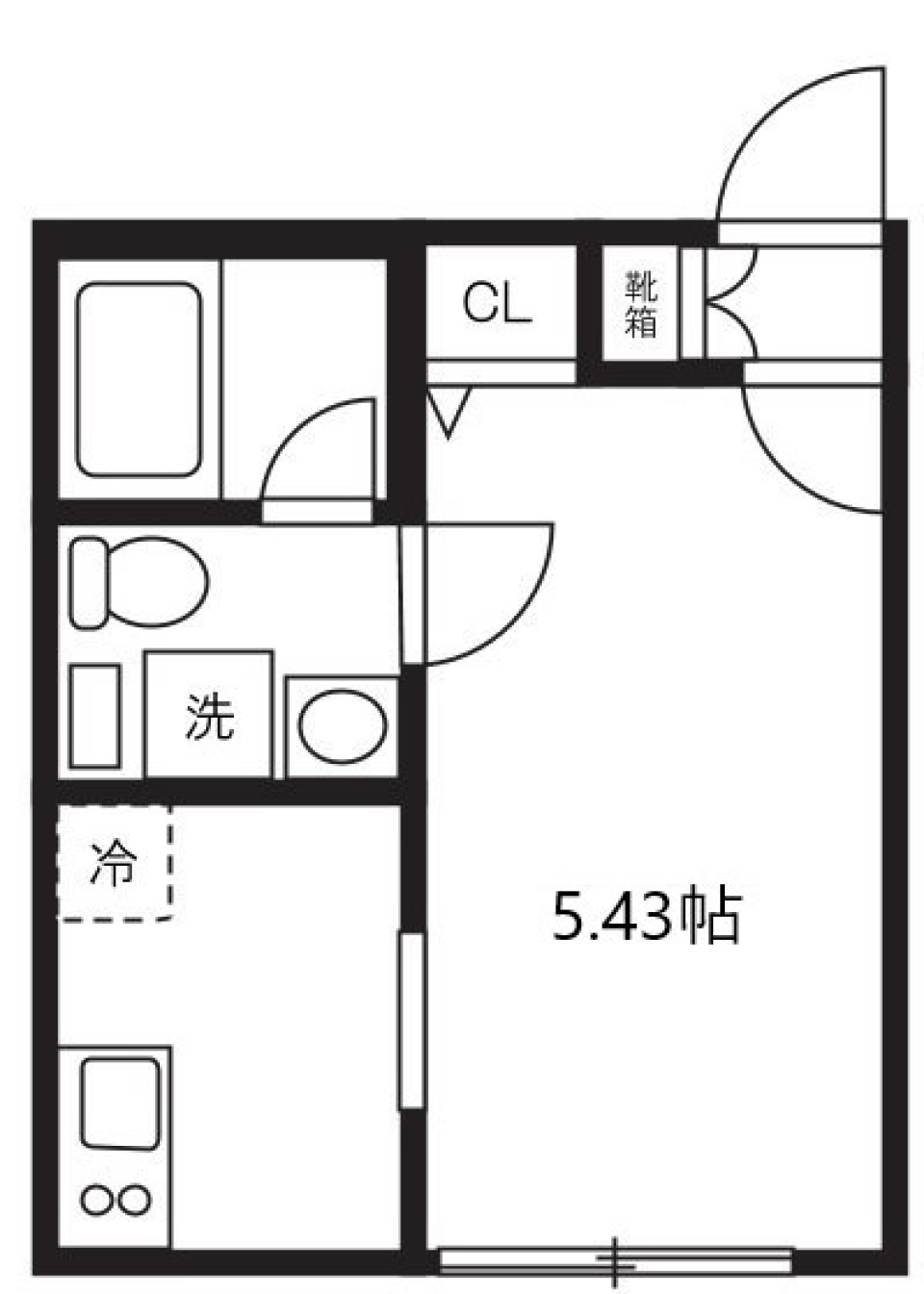 ルーデンス本蓮沼Ⅱ 203号室の間取り図