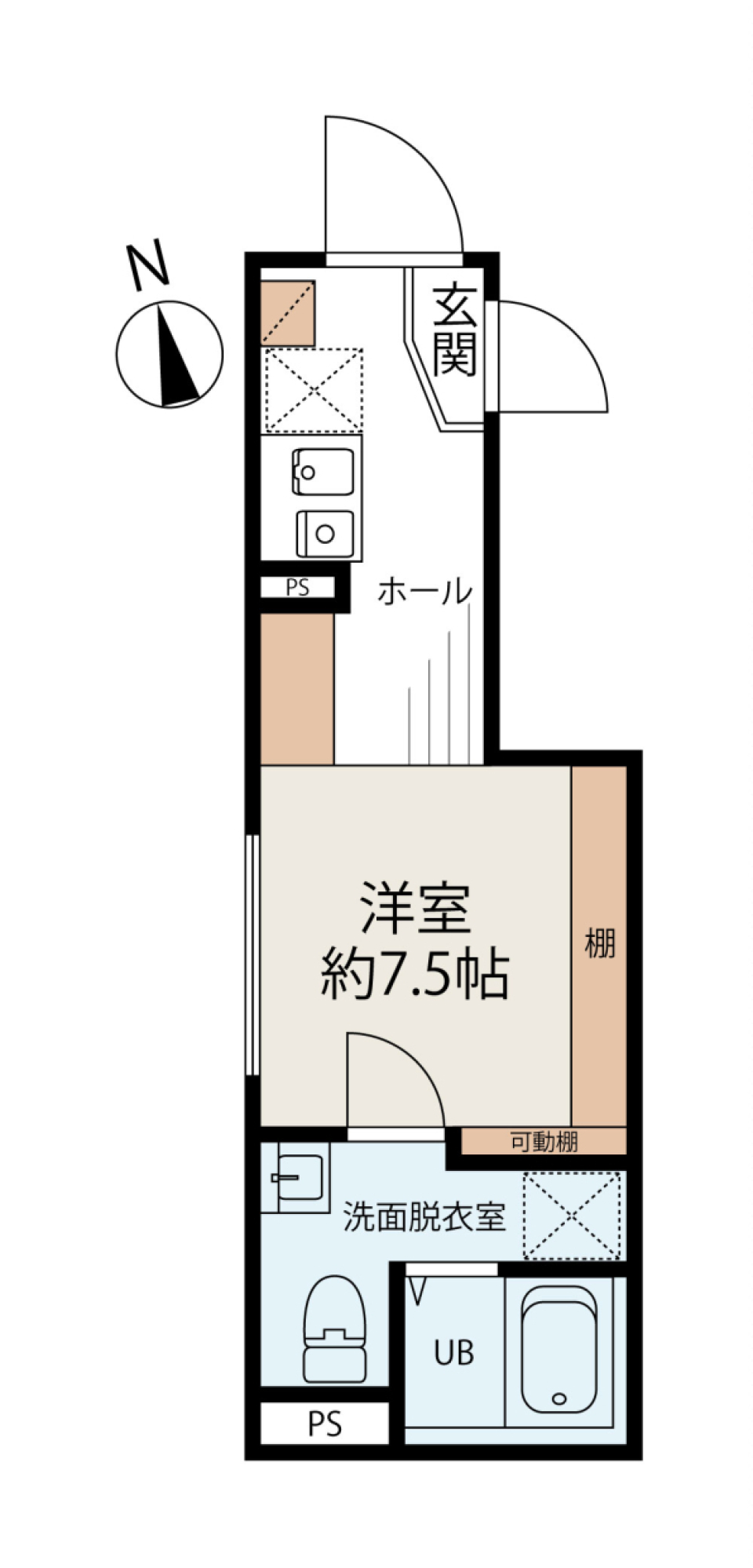 ルミエール高島平　301号室［新築］の間取り図