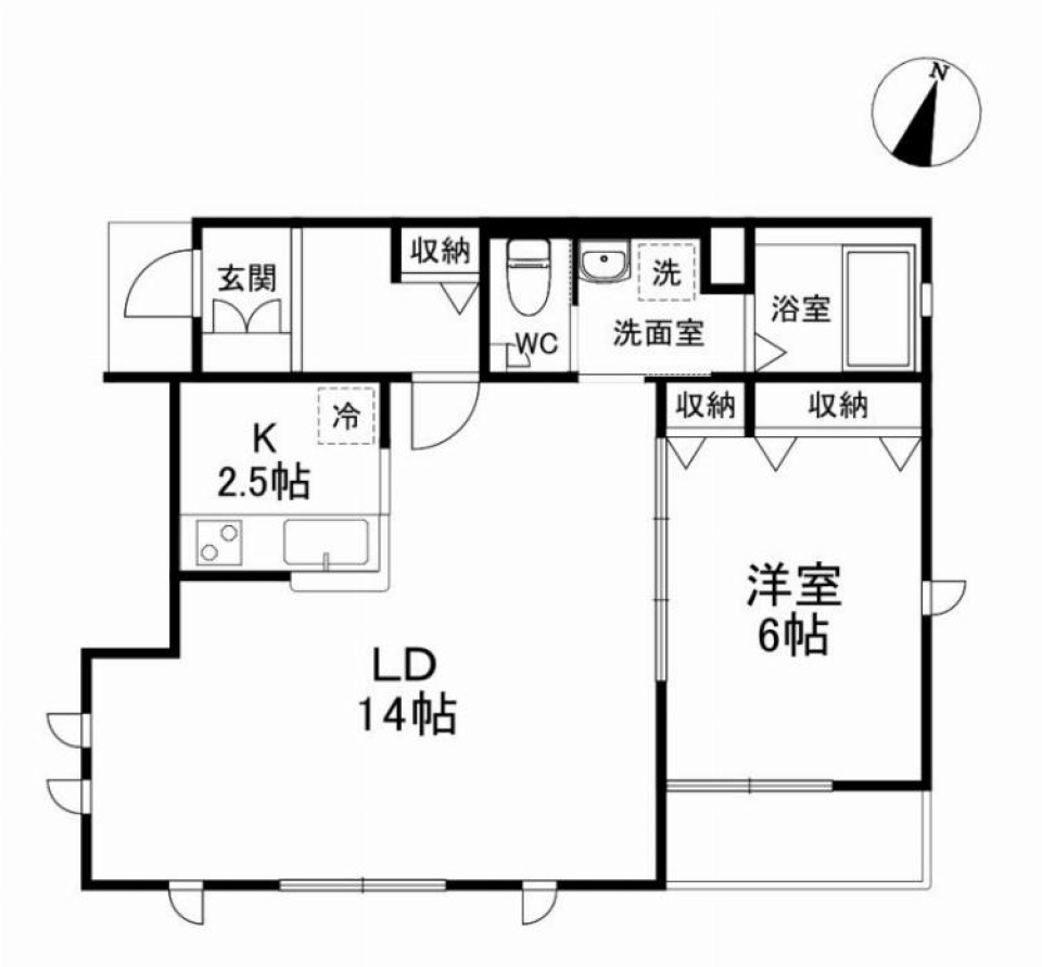 エチュード笹塚　102号室の間取り図