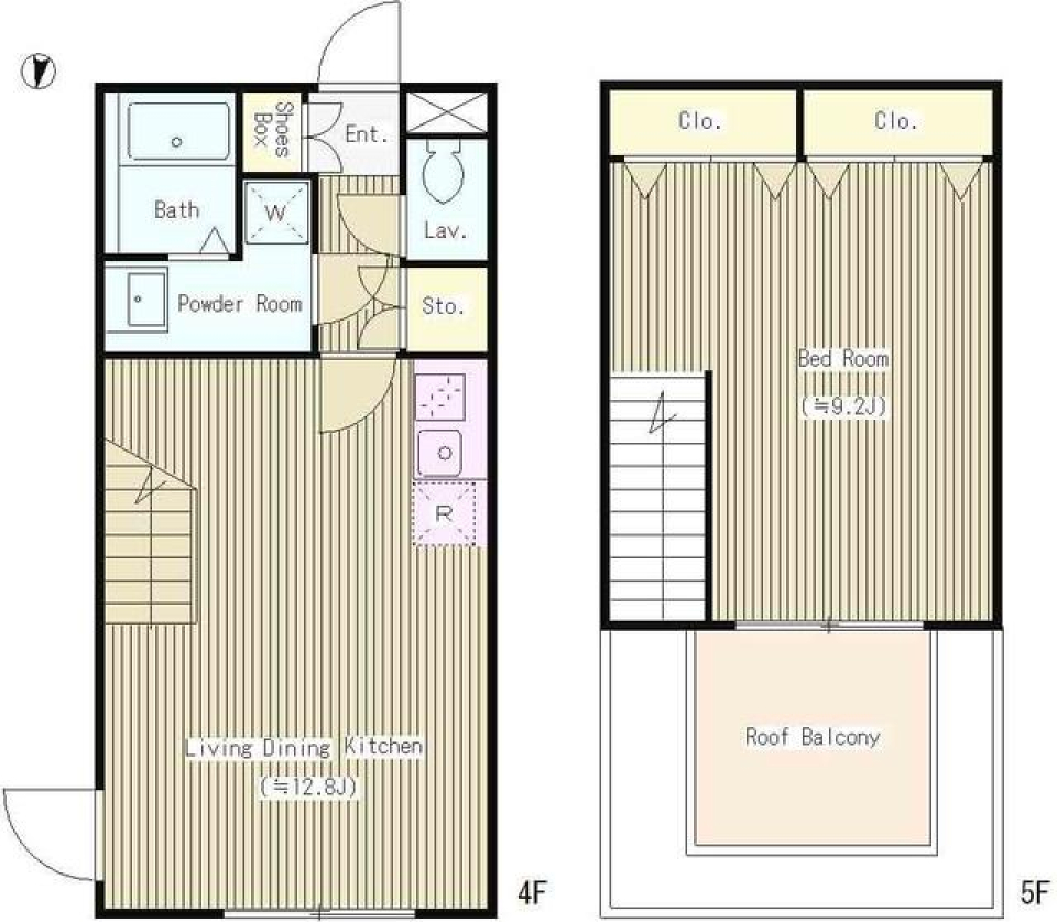 ＬＥＧＡＬＡＮＤ池袋本町　401号室の間取り図