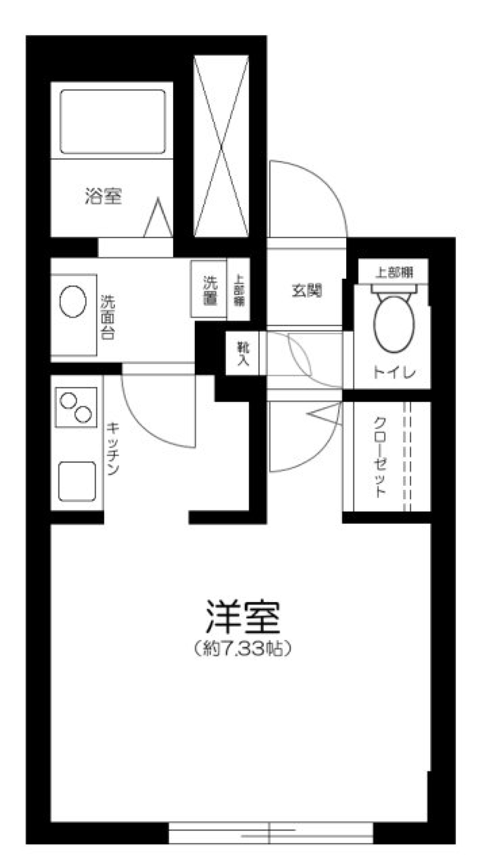 Ｂｒａｎｃｈｅ鷺ノ宮Ⅲ　402号室の間取り図