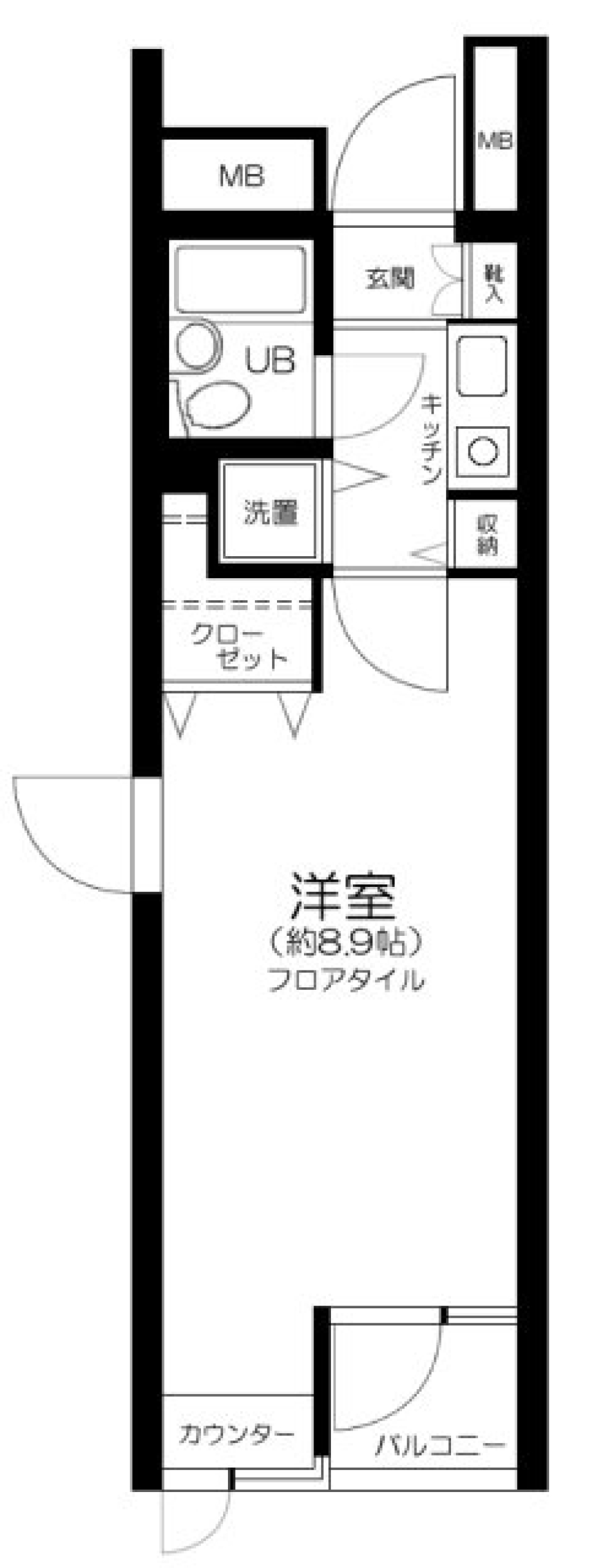 ワイライフ二子玉川　501号室の間取り図