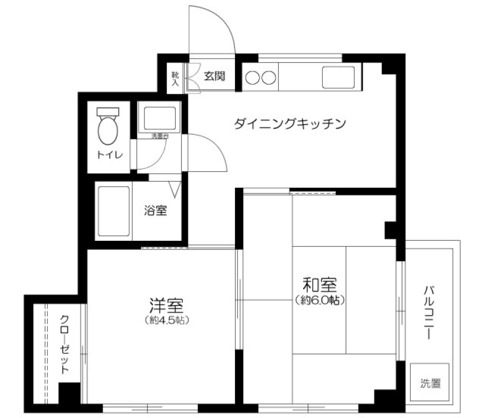 第一コーポ太田屋　302号室の間取り図