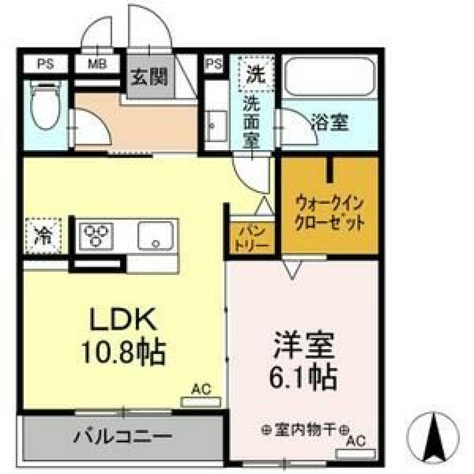 1人暮らしにもカップルにもおすすめの1LDK