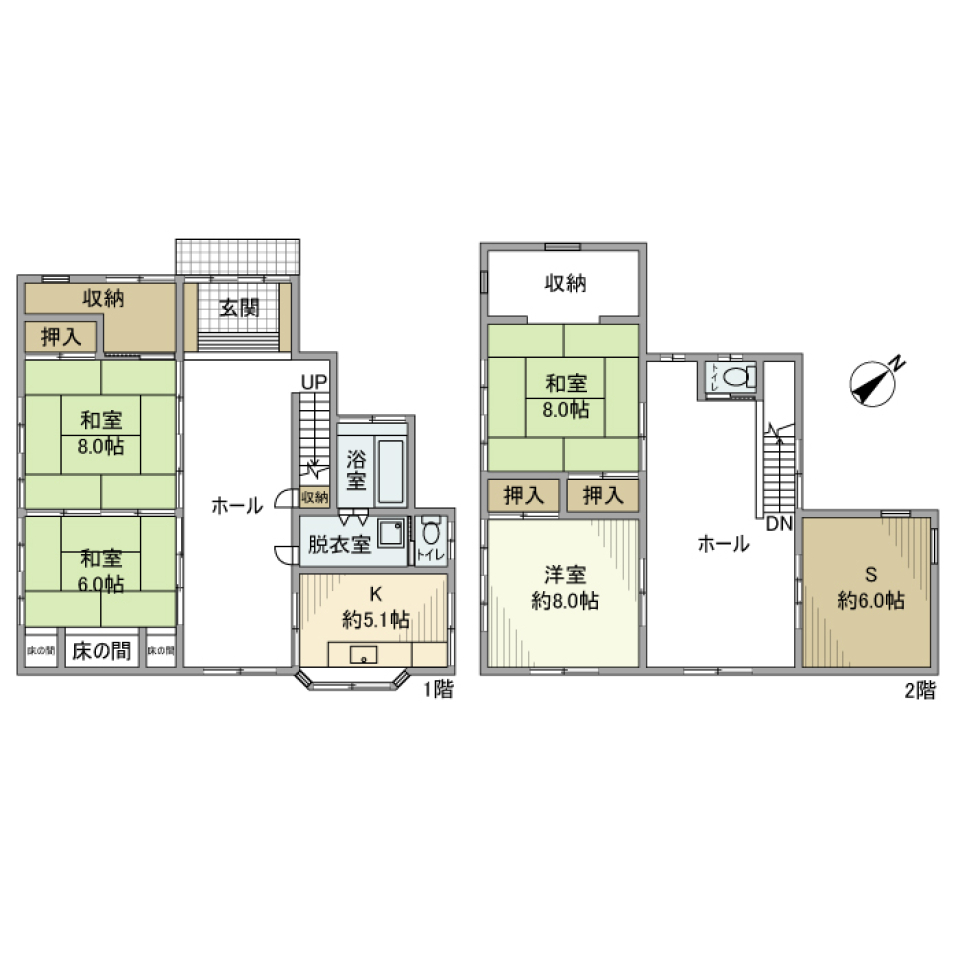 東新小岩戸建［ペット可］の間取り図