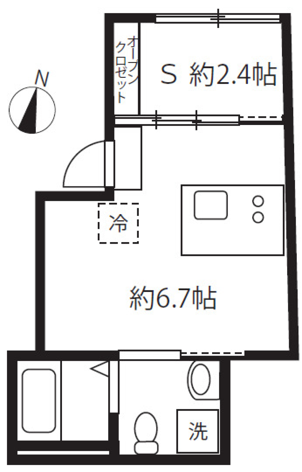 アピチェ目黒　402号室の間取り図
