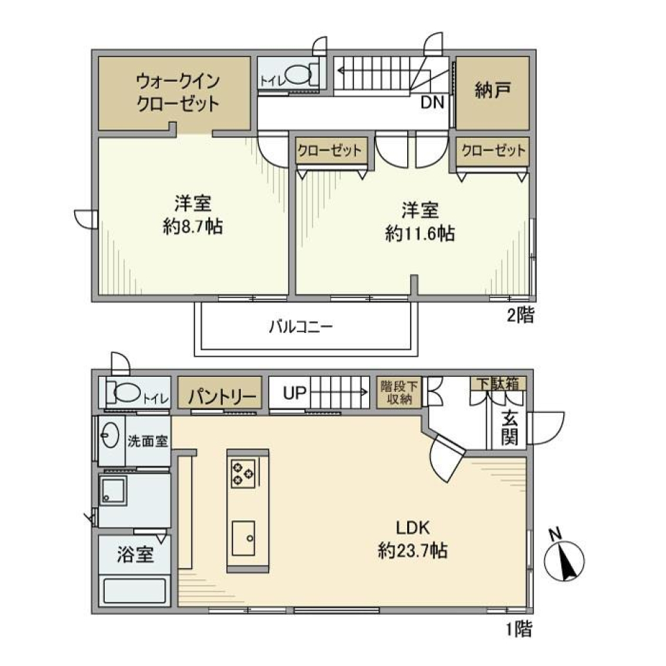 菅野戸建の間取り図