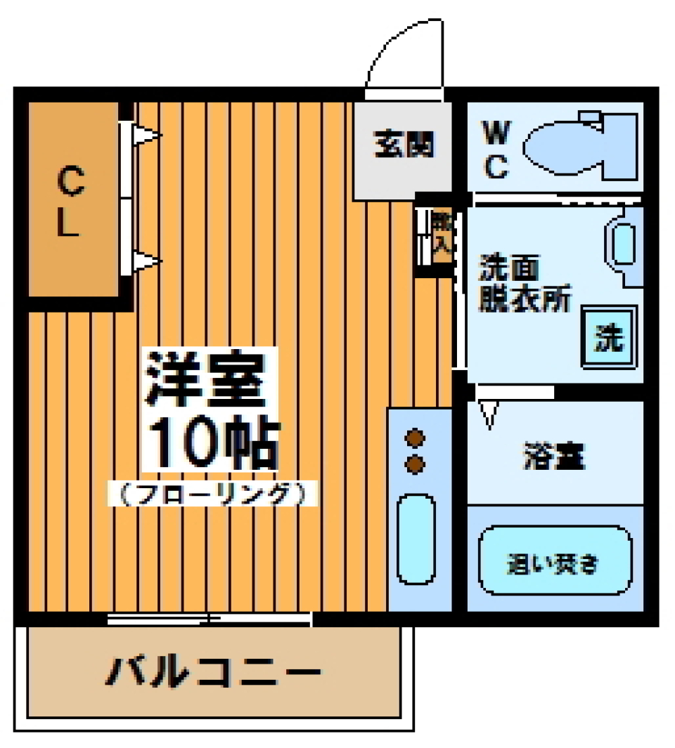 コーポICHIYOSHI　202号室の間取り図
