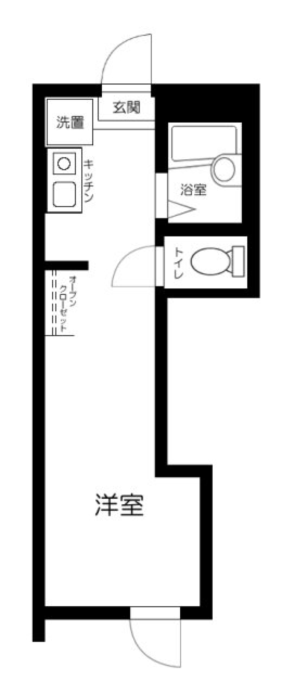 (仮称)上北沢５丁目計画　202号室［新築］の間取り図