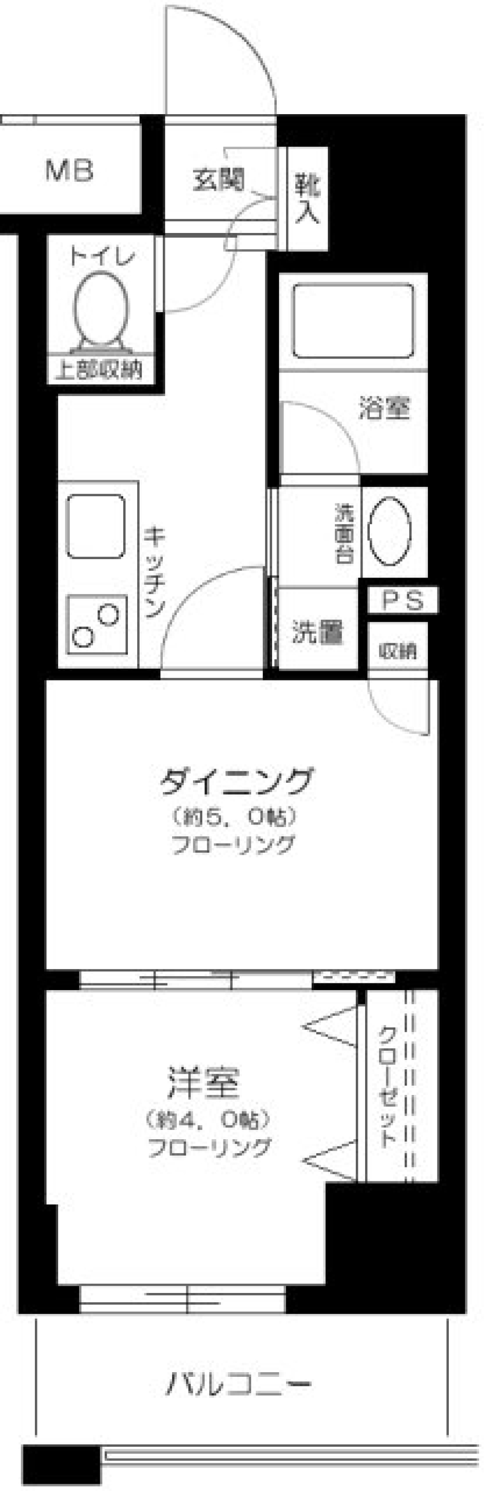 日神デュオステージ浅草　702号室の間取り図