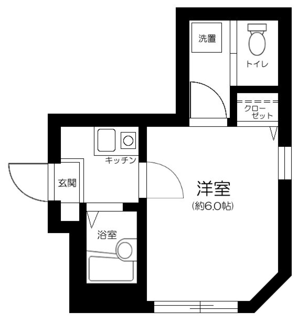 ＨＡＳ高円寺　104号室の間取り図
